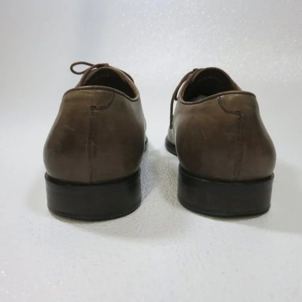 Massimo Matteo Cap Toe Leather Dress Oxfords Men's Footwear Italy Sz 10.5 M